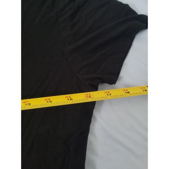 Y2k BKE Cut Out Front Short Sleeve Top Size S Black Grunge Goth Witchy - Picture 4 of 6